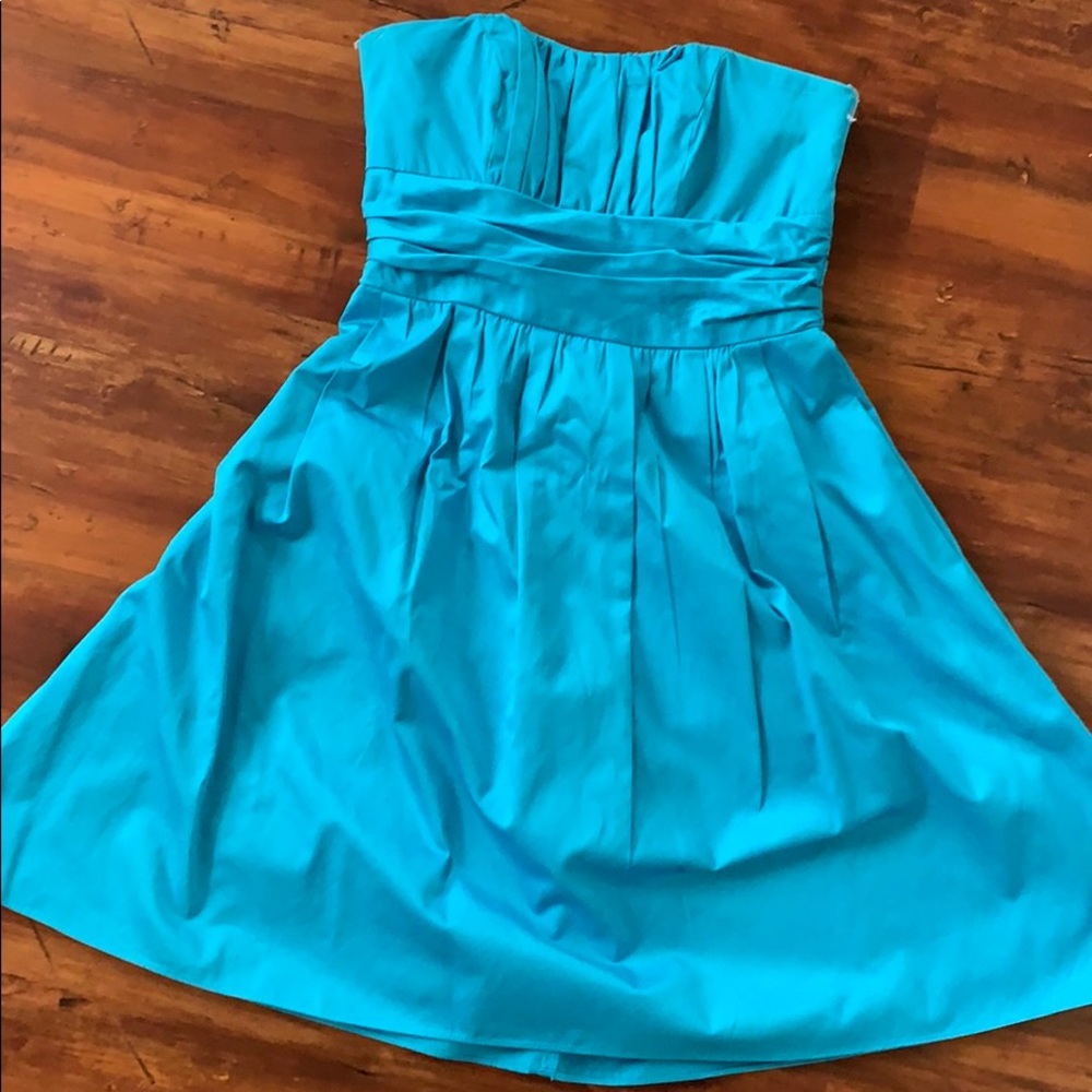 David’s Bridal Strapless Bridesmaid Dress